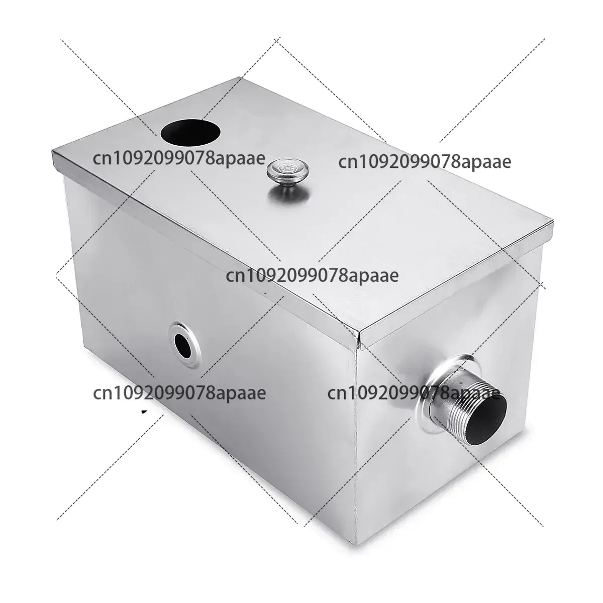 

350*200*200 мм для ресторана, кухни, инструменты для очистки отработанной воды, нержавеющая сталь, 8 фунтов, ловушка для смазки, перехватчик масла, водоотделитель