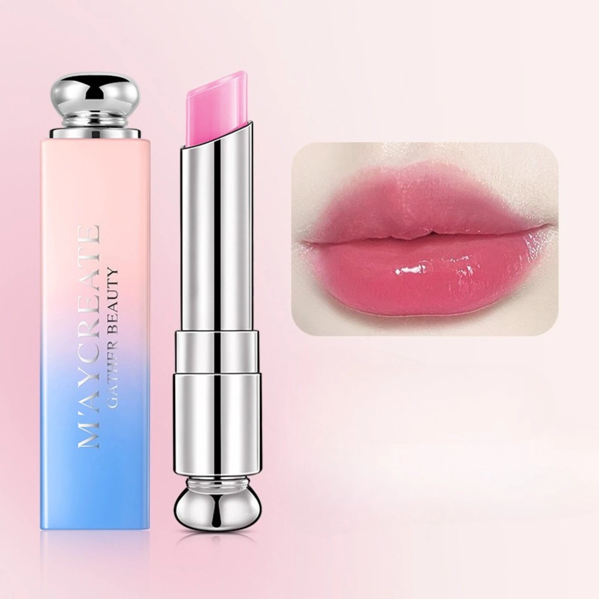 

Lipstick gradual change lip balm Color-changing easy to color to improve long-lasting complexion Cosmetics Makeup