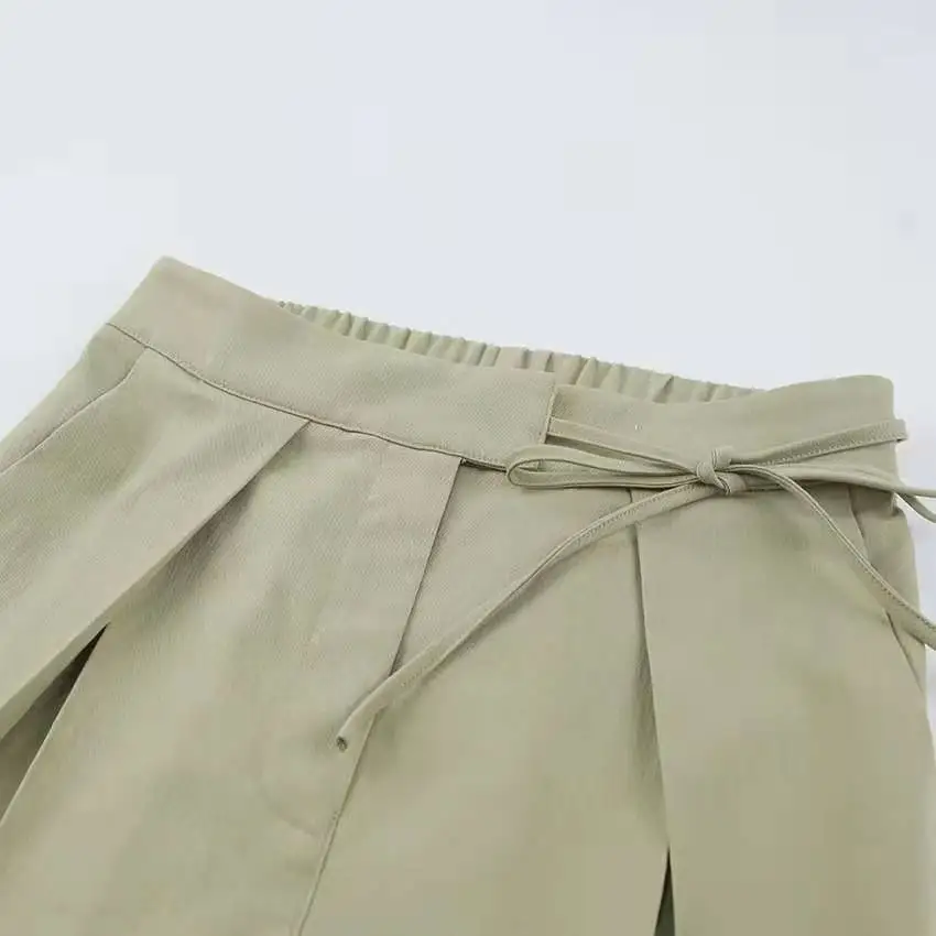 New 202 Loose Straight Leg Casual Faion Wide Leg Pants High Waist Long Pants Comfortable Breathable Women's Summer Pants