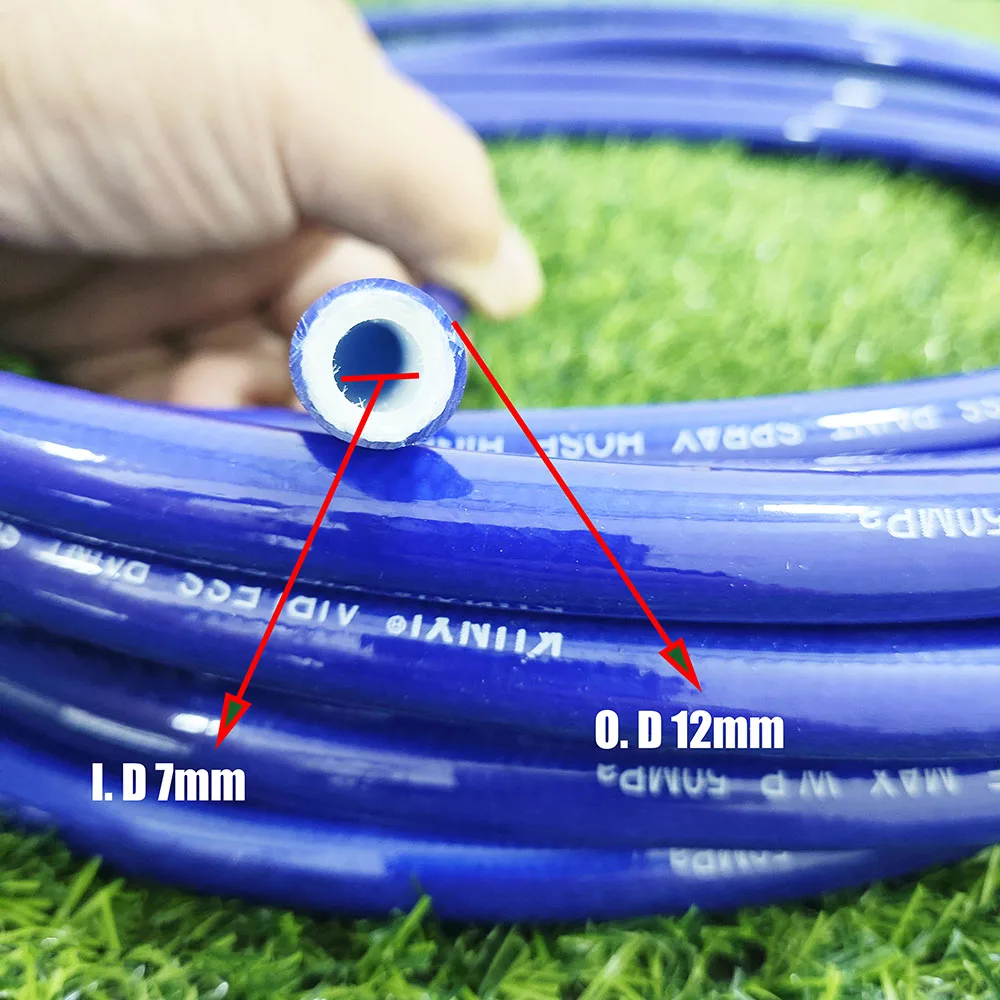 Zestaw węży do malowania natryskowego bezpowietrznego Wąż 1/4 BSP 7250PSI Wysokociśnieniowa dwuwarstwowa rura z włókna nylonowego, pistolet natryskowy 3600PSI z dyszą 517