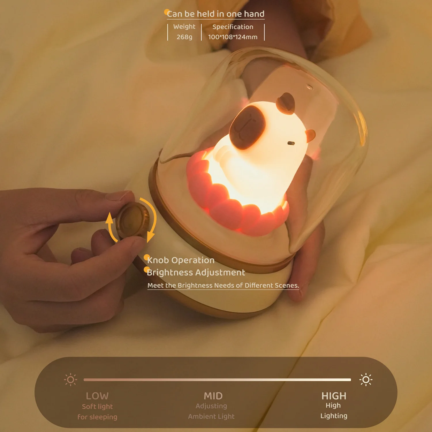 Capybara Candle Night Lights Kerosene Lamps Indoor Lighting Creative Bedroom Desktop Decor LED NightlightS USB Lights Kids Gifts