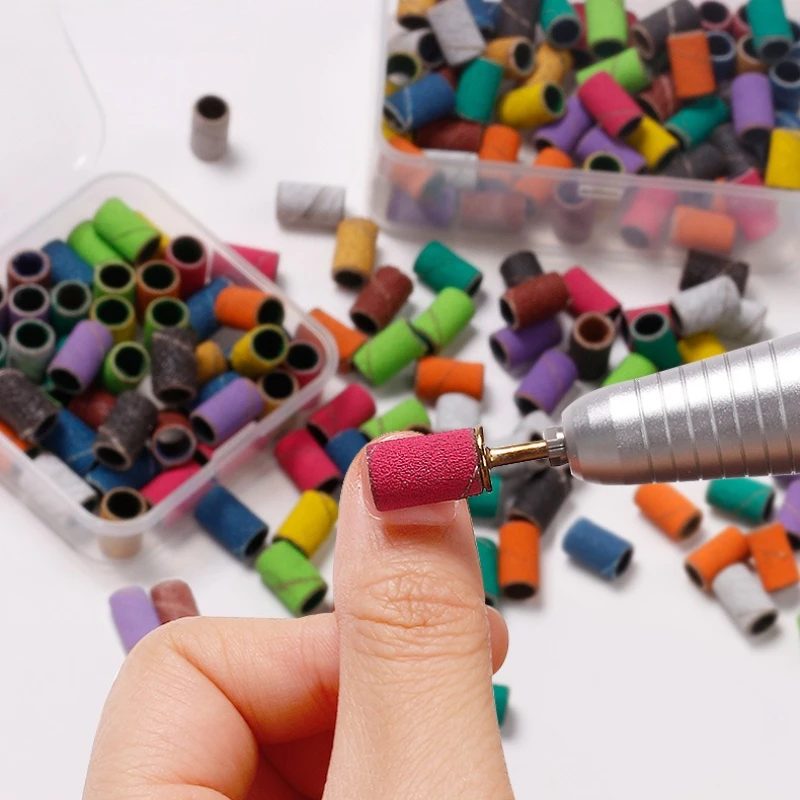 80/120/180/240 korrel elektrische professionele nagelboor schuurbanden, ongeparfumeerde nagelboren voor manicure- en pedicuregereedschap