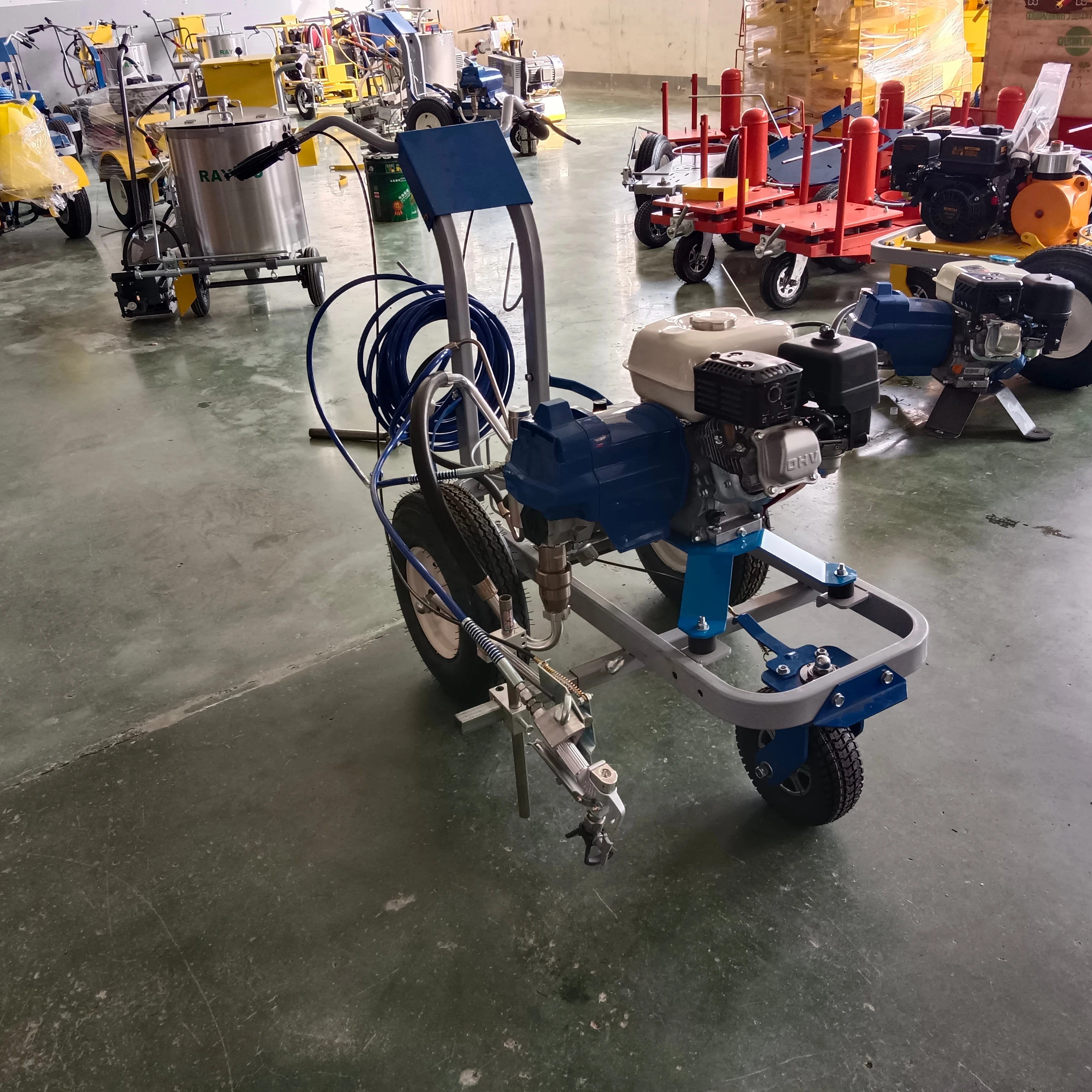 Picture 3: Soccer Field Road Line Equipment Versatile and Easy to Maintain New Road Marking Machine with Reliable Pump and Engine