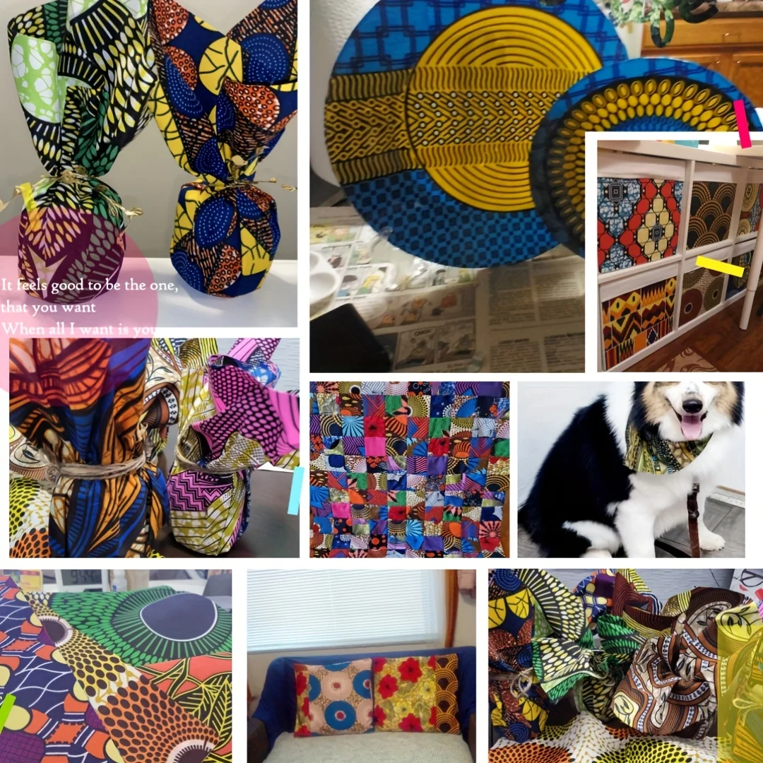 30/100pcs 4x4Inches pre cut fabric,Multicolor African Fabric Square No Repeat Patchwork Fabric Patchwork Bundles  DIY