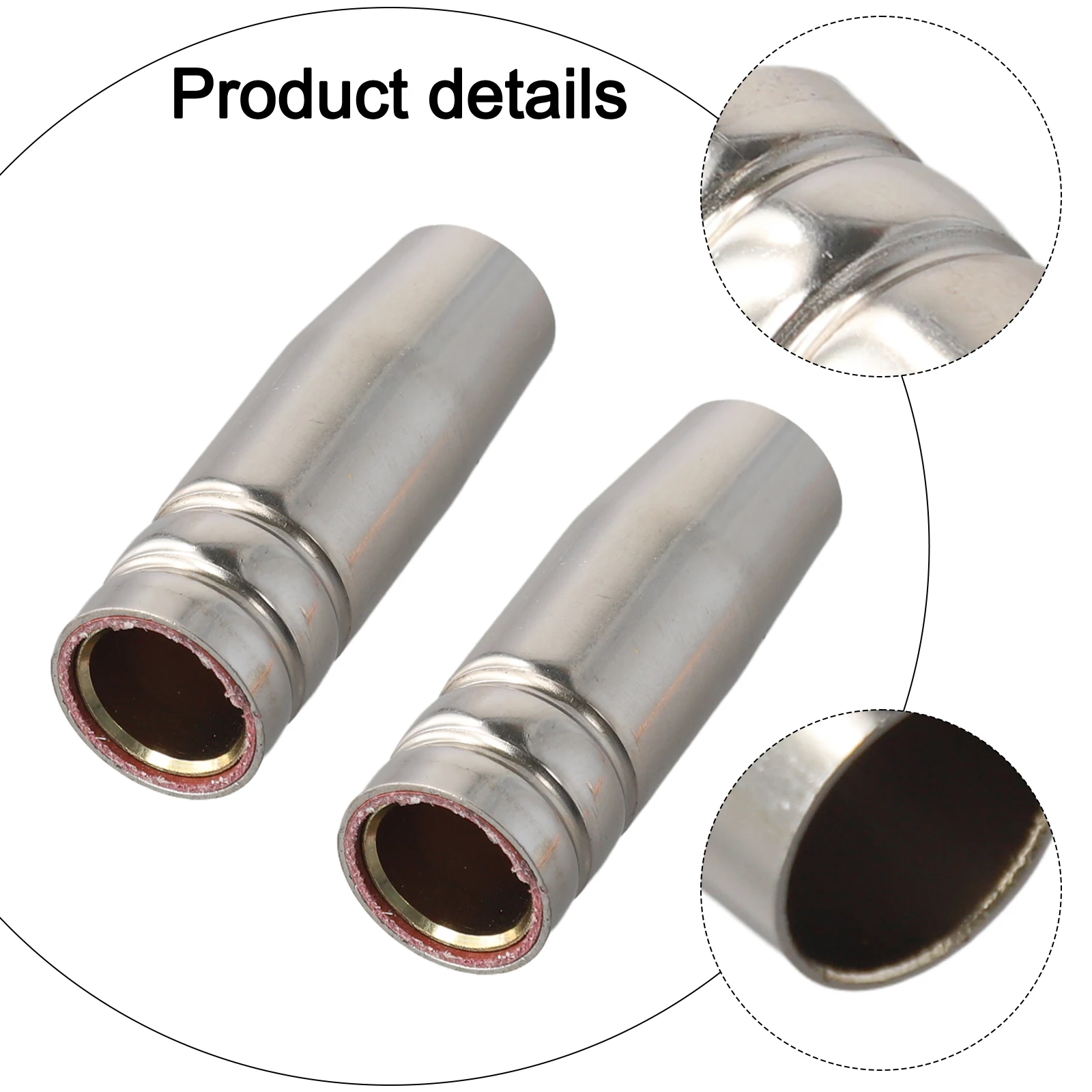 Copper for mig Welding Accessories 0.8mm And 1.0mm Tips Brass Nozzles Copper Welding Tips Easy Installation Project Completion
