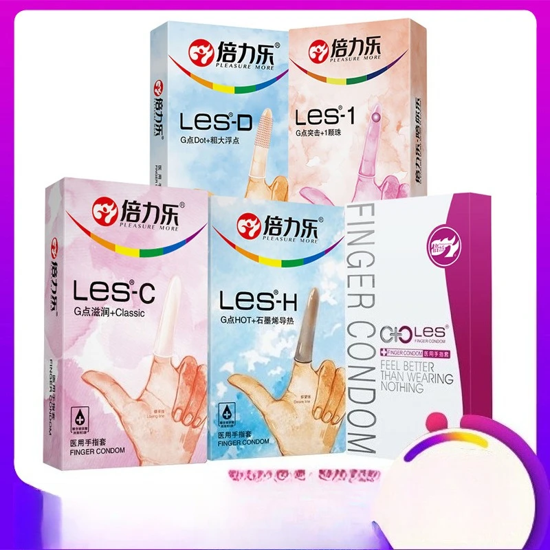 

Discreet Finger Condoms for Safe Intimacy, Pleasure Enhancer with Stimulation Dots, Unisex Protection for Couples Use