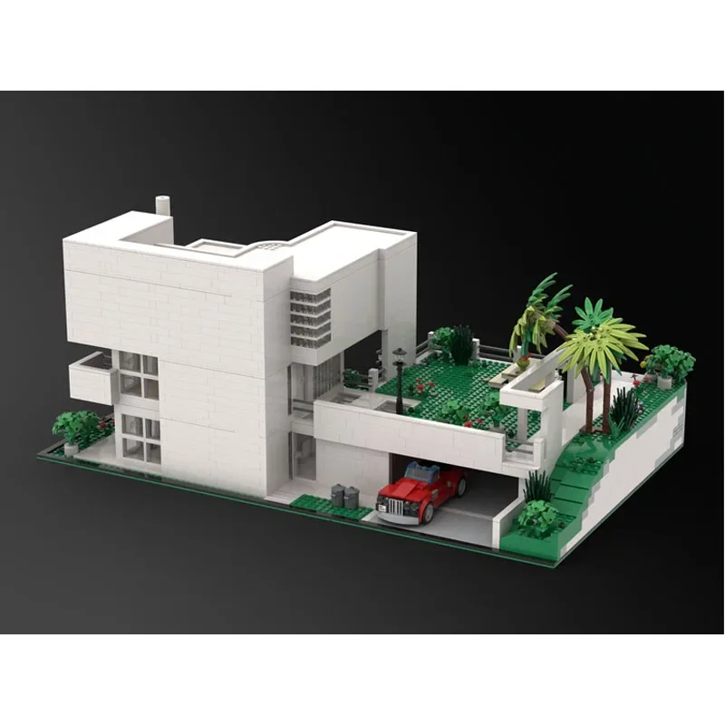 MOC-86714 giovannitti บ้านของ Richard Meier ประกอบประกบกันบล็อกตัวต่อโมเดล4066ชิ้นส่วนของขวัญวันเกิดของเด็ก