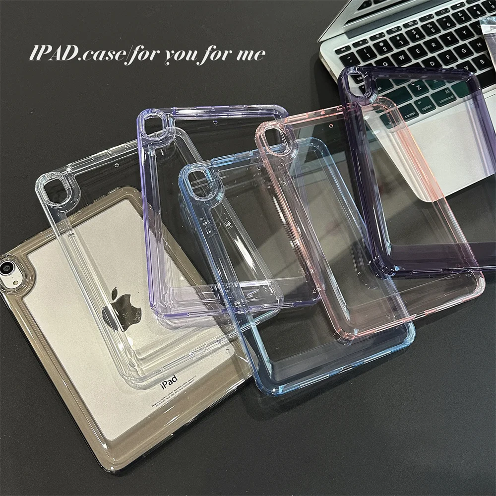 

Case For iPad Pro 11 inch 2022 10.2 9th 8th 7th Gen MIni 6 PC Transparent Back Shell Funda For iPad Air 5 4 Generation 10.9 Case