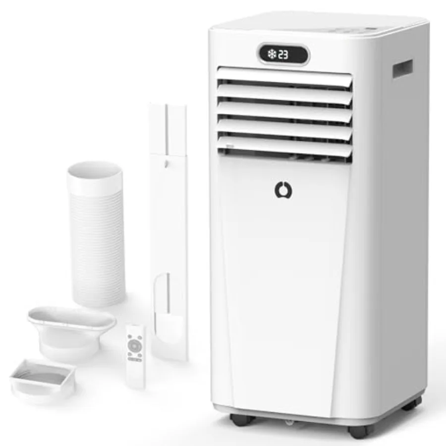 

10000Btu Portable Air Conditioners 4 in 1 Portable AC with Cooling Dehumidification Fan for Medium Rooms 450 Sq.Ft featuring an