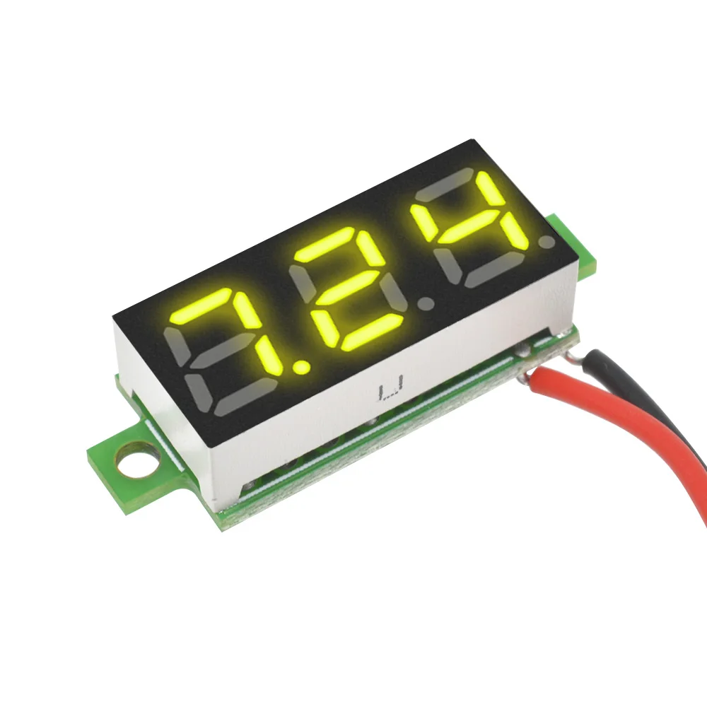 0.28 Inch DC 2.5-30V Mini LED Digital Voltmeter Voltage Meter Panel 2 Wire Car Motocycle Electric Volt Tester 5V 12V 24V