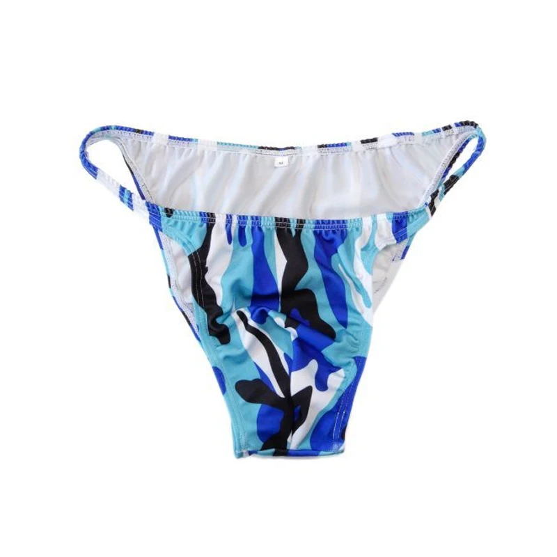 Ropa interior sexy para hombre: Bikini, Jockstrap, Tanga, Calzoncillos, Cueca, Bragas. De lycra, con estampado de estrellas y rayas, de cintura estrecha.