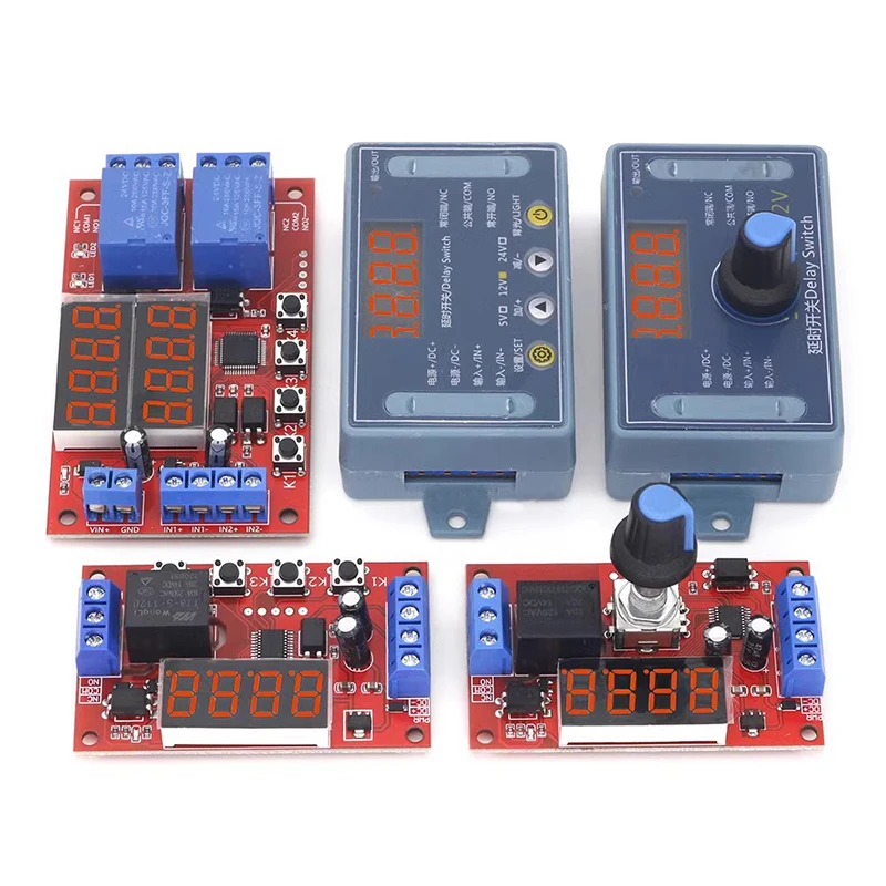 DC 5V 12V 24V 10A Adjustable Time Delay Relay Module 32 Modes LED Digital Timming Trigger Timer Control Switch Pulse Cycle