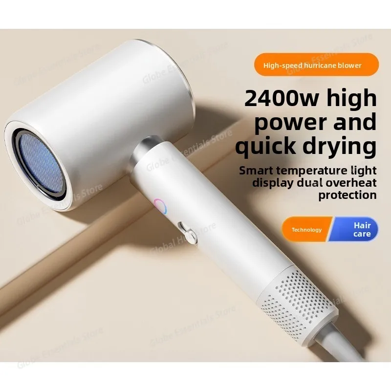 

New Hair Salon Dryer EU/UK Plug High-Power Quick Drying Net Red Blue Light Salon Home Silent Hammer Dryer