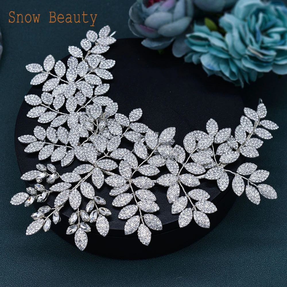 DZ021 Elegant Bridal Headwear Hair Jewelry Party Headpieces Wedding Hair Accessories Hairbands Fashion Rhinestones Headband