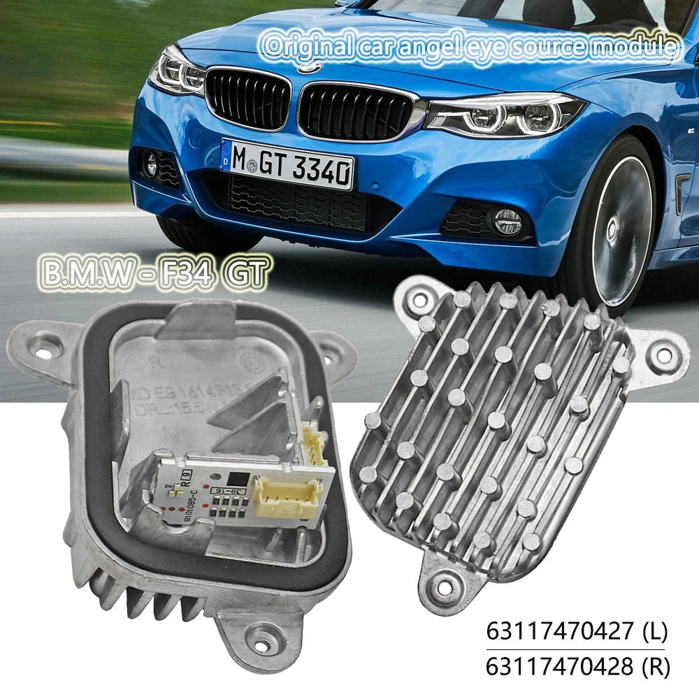 

1pc for 2015-2018 BMW 3'F34 GT LCI LED Headlight DRL L&R 63117470427 63117470428 module