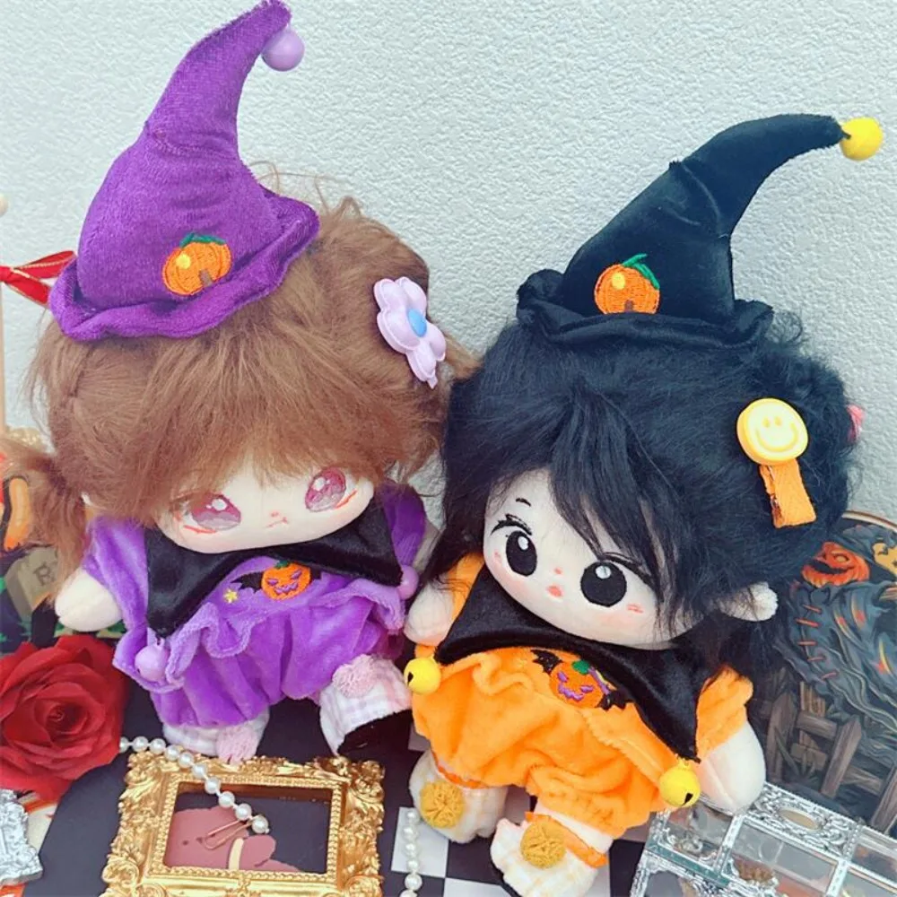 

Кукольный костюм без скелета на Хэллоуин, мягкая кукла-идол 20 см, костюм тыквы, мягкая кукла Kawaii, кукла, тыква, костюм на заказ, одежда