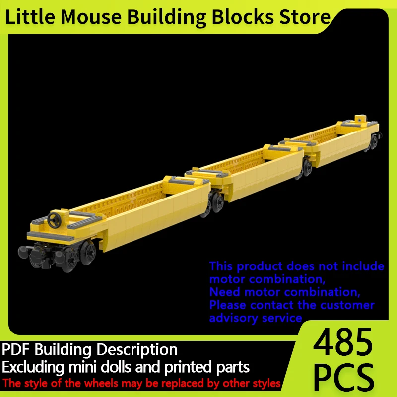 

City Car Model MOC Building Bricks Containers Train Carriage Modular Technology Children Holiday Gifts Assemble Toys Suit