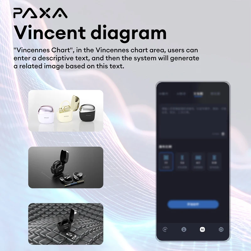 PAXA Space-Y3Pro AI Wireless Bluetooth 5.4 Earphones Hi-Fi Stereo Game Music Headset Can Recording Translation HD Call AI Chat