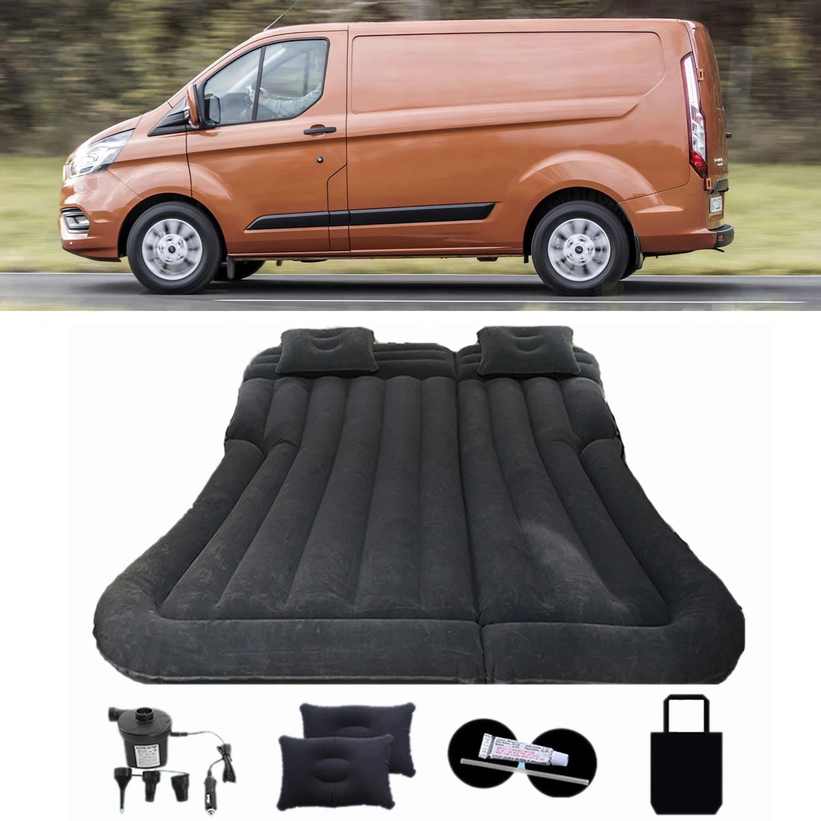 Inflatable Car Mattress SUV Multifunctional Bed for Ford Transit Custom Tourneo Connect Van Travel Goods Camper 4x4