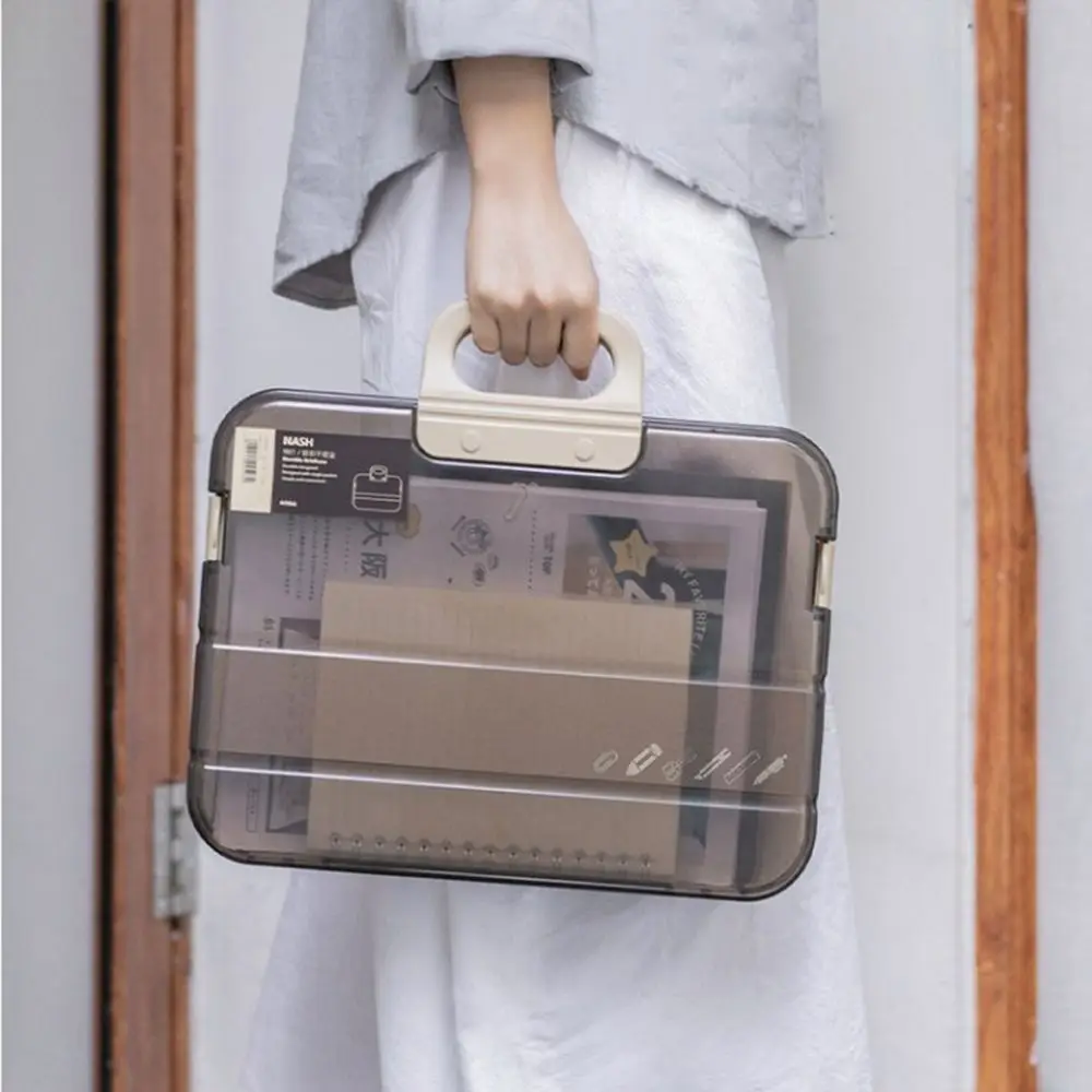 

Office School Archives Receipt Document Storage Box Certificates Storage Case A4 File Organizer Box Classification Folder