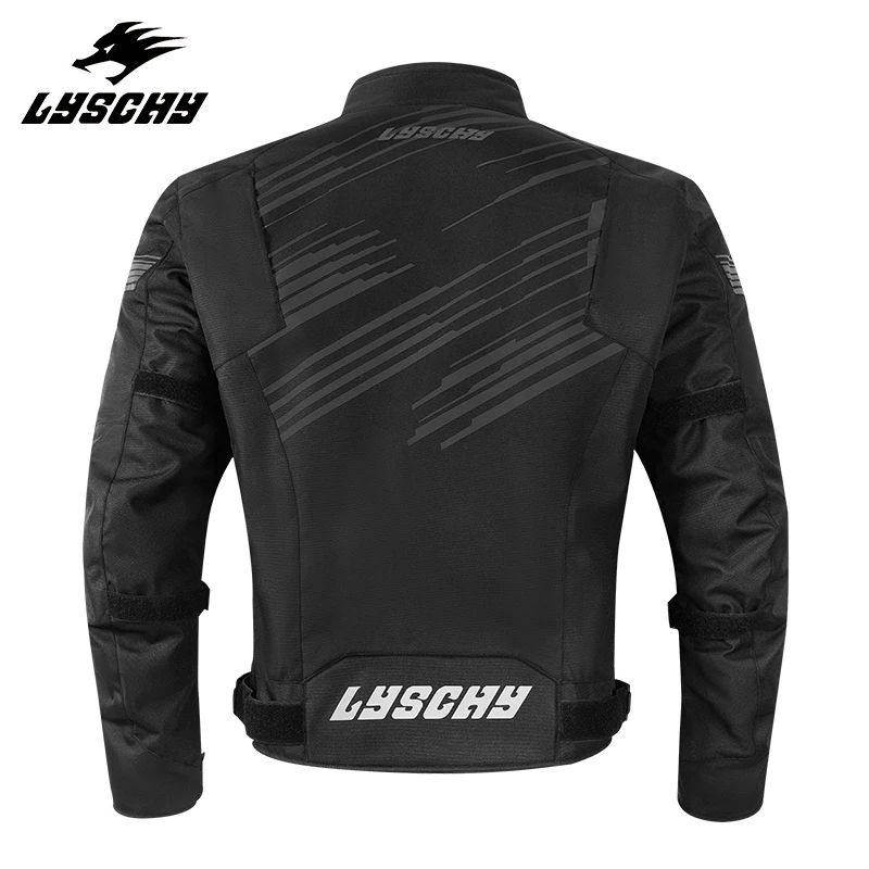 Winter Waterproof Thickened Warm LYSCHY Riding Clothing Men's Four Season Anti Drop Motorcycle Jacket with Built-in CE Protector