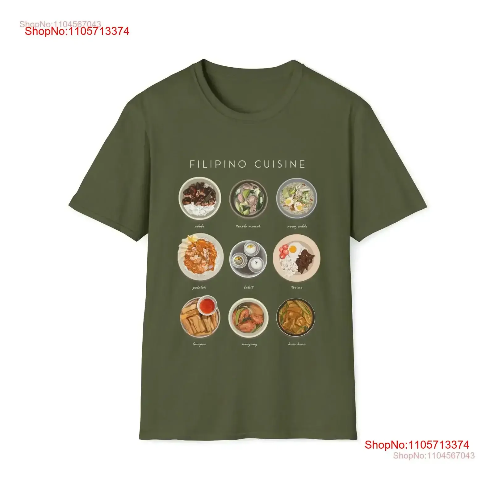 Filipino Cuisine Softstyle T Shirt Art Adobo vintage Washed designer clothes Breathable fashion Unisex Casual