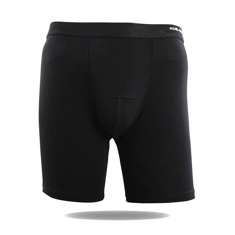 Men's Wear Resistant Leg Sports Plus Long Leg Underwear Five Leg Pants Modal Flat Leg Pants Running Long Quick Drying Four Leg P