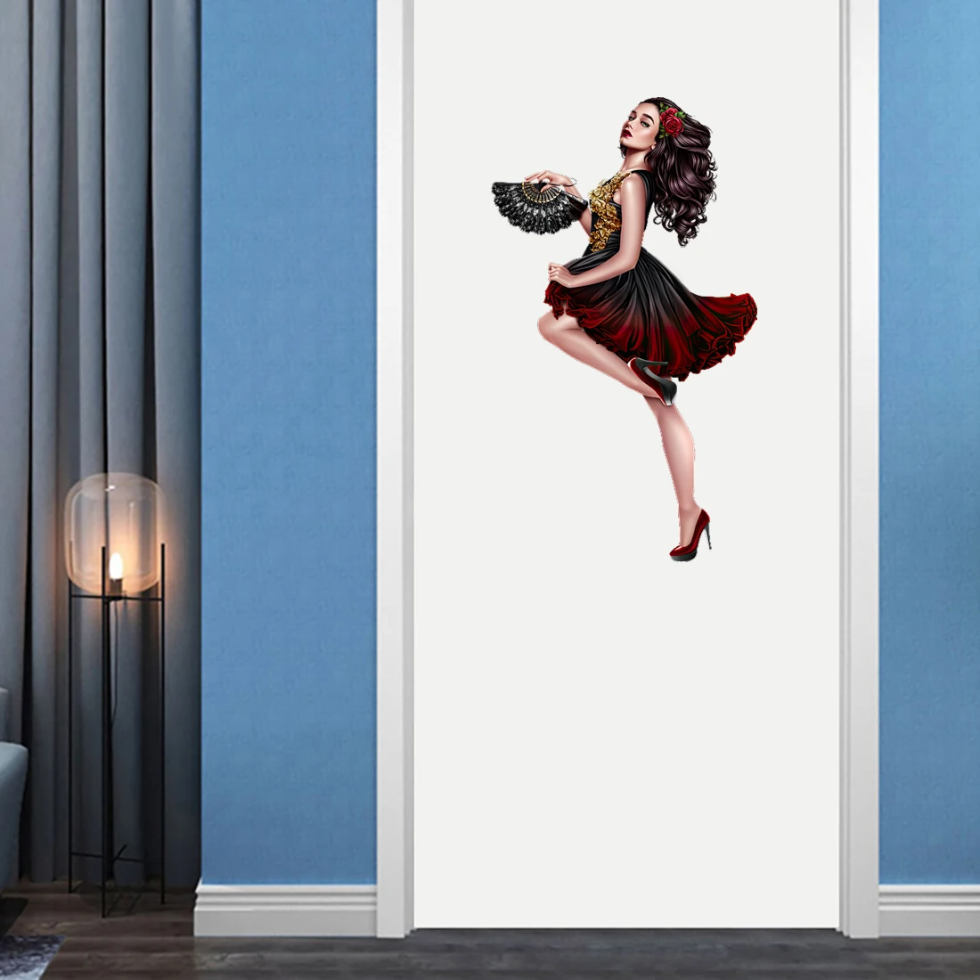 Three Ratels CA113 Elegant classical beauty room art decoration wall stickers