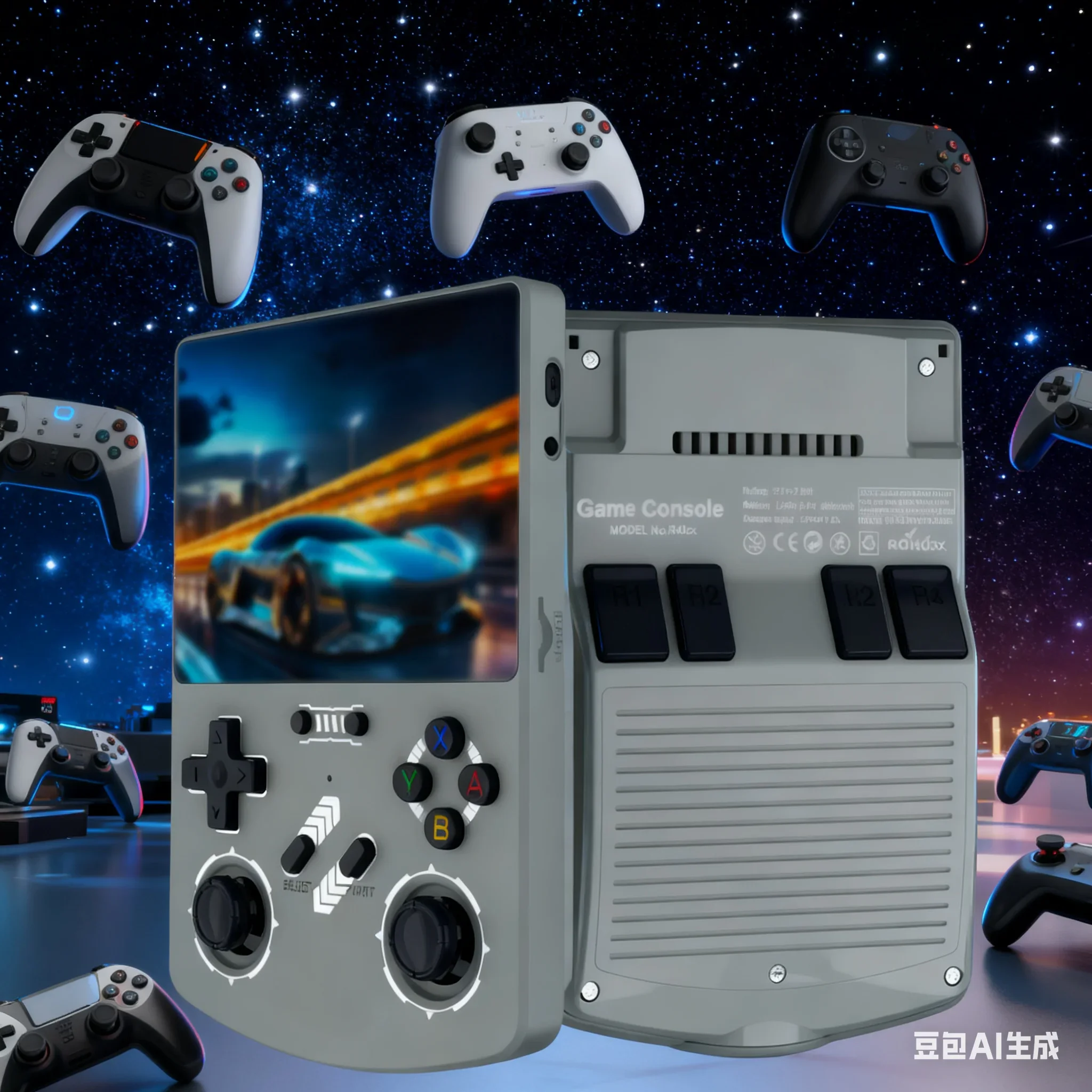 

1 шт. портативная игровая консоль R40XX 128 г 4,2 дюйма для ​ Система LINUX для аркадной беспроводной онлайн-игровой консоли с двумя плеерсами