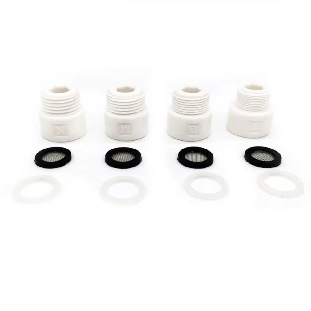 Handheld Shower Head Adapter Connector Adjustable Flow Control Compact Design with Silicone Rings for Enhanced Durability