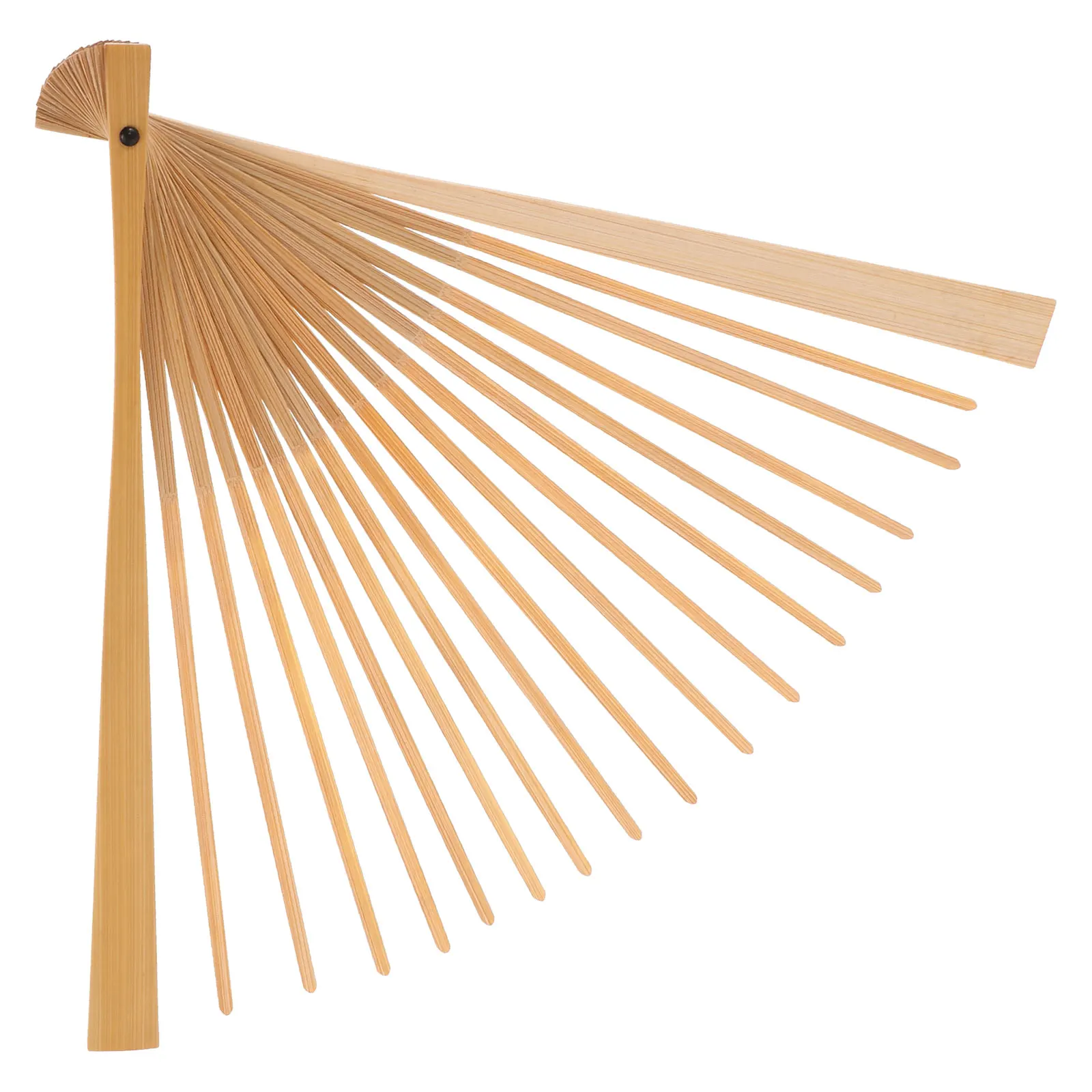 

Folding Fan Frame 7 Inch Bamboo DIY Craft Material Kit Handheld Japanese Style Blank Fans Accessories Summer Replacement