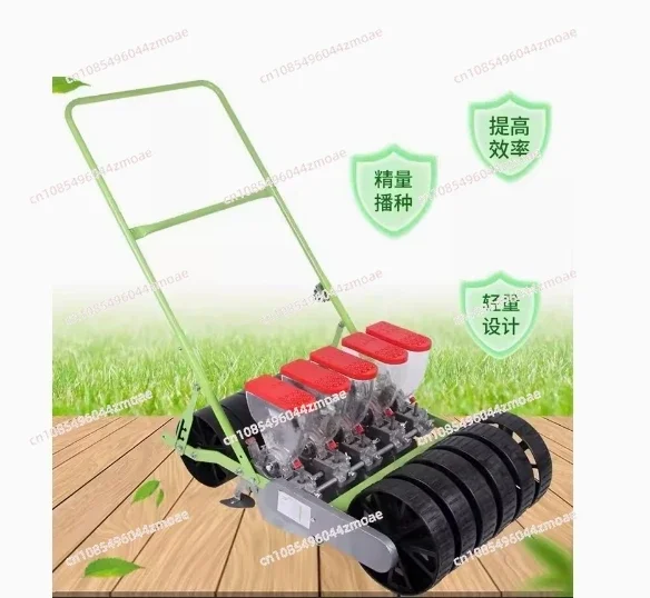 Hot Selling Walk Hand Pushing Corn Seeder 6 Row High Precision Vegetable Planter Light Farm Onion Seeds Sowing Machine