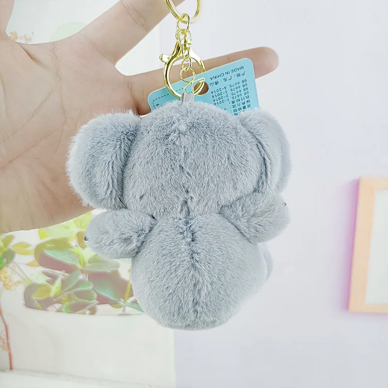 لطيف كوالا المفاتيح ألعاب من نسيج مخملي دمية الكرتون الحيوان حقيبة قلادة لحقيبة الظهر هدية حقيبة يد سحر #3