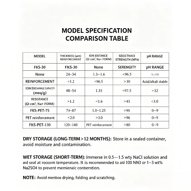 Lab Electrochemistry Test Fumasep FKE‑50 Cation Exchange Membrane 50μm For Electrolysis And Electrodialysis Experiment