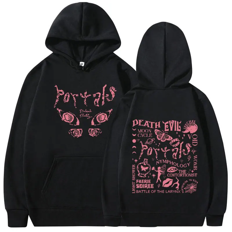 Melanie Martinez Musik album Portale Herren Hoodie Damenmode einfache lang ärmel ige Sweatshirt Street Trend großen Hoodie