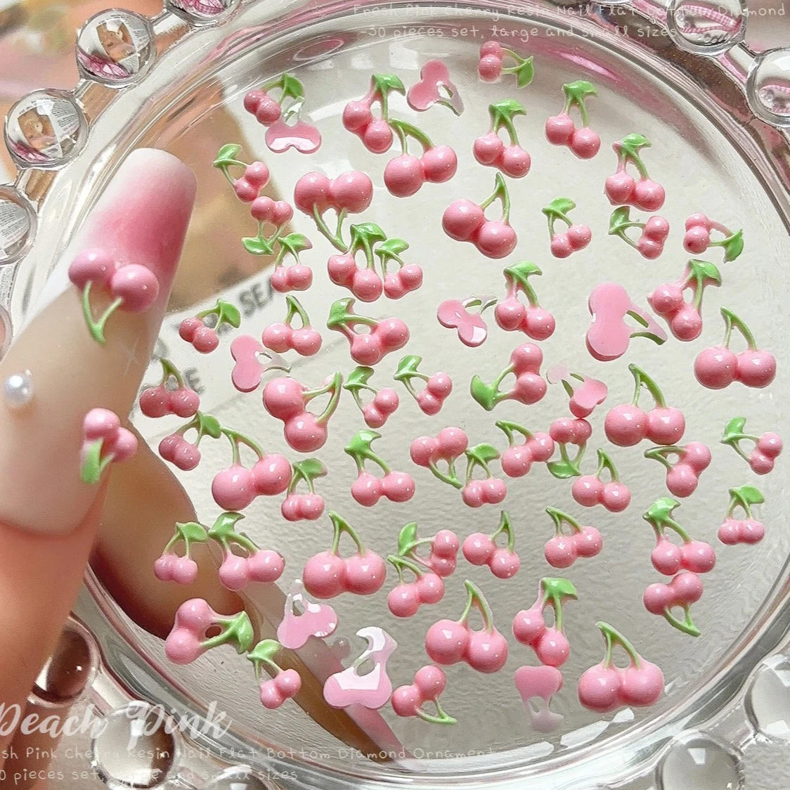 Estilo japonês coreano cereja morango maçã cenoura melancia lichia limão frutas acessórios da arte do prego decoração manicure ferramenta