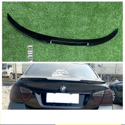 e90 Rear Spoiler ABS Trunk Spoiler m4 Style for BMW e90 3 Series 320i 320d Carbon Look Unpainted Color Rear Roof Wing 2005-2011