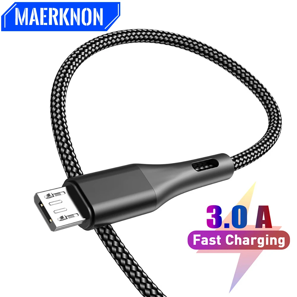 3m Micro USB Cable Android For Xiaomi Redmi Note 5 Pro Phone 3A Fast Charging Adapter For Samsung S7 Micro Charger Data Cable