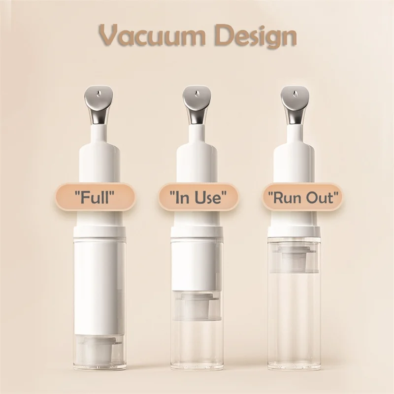 5/10/15ml Portable Airless Pump Bottles Roll Ball Eye Cream Vacuum Bottle Travel Size Foundation Lotion Splitter Makeup Tools