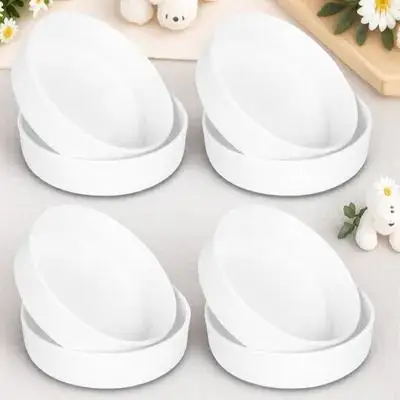 

8pcs Flowerpot Bottom Trays Round Plastic Plant Tray For Garden Balcony Indoor Outdoor Potted Water Drainage Bonsai Succulent