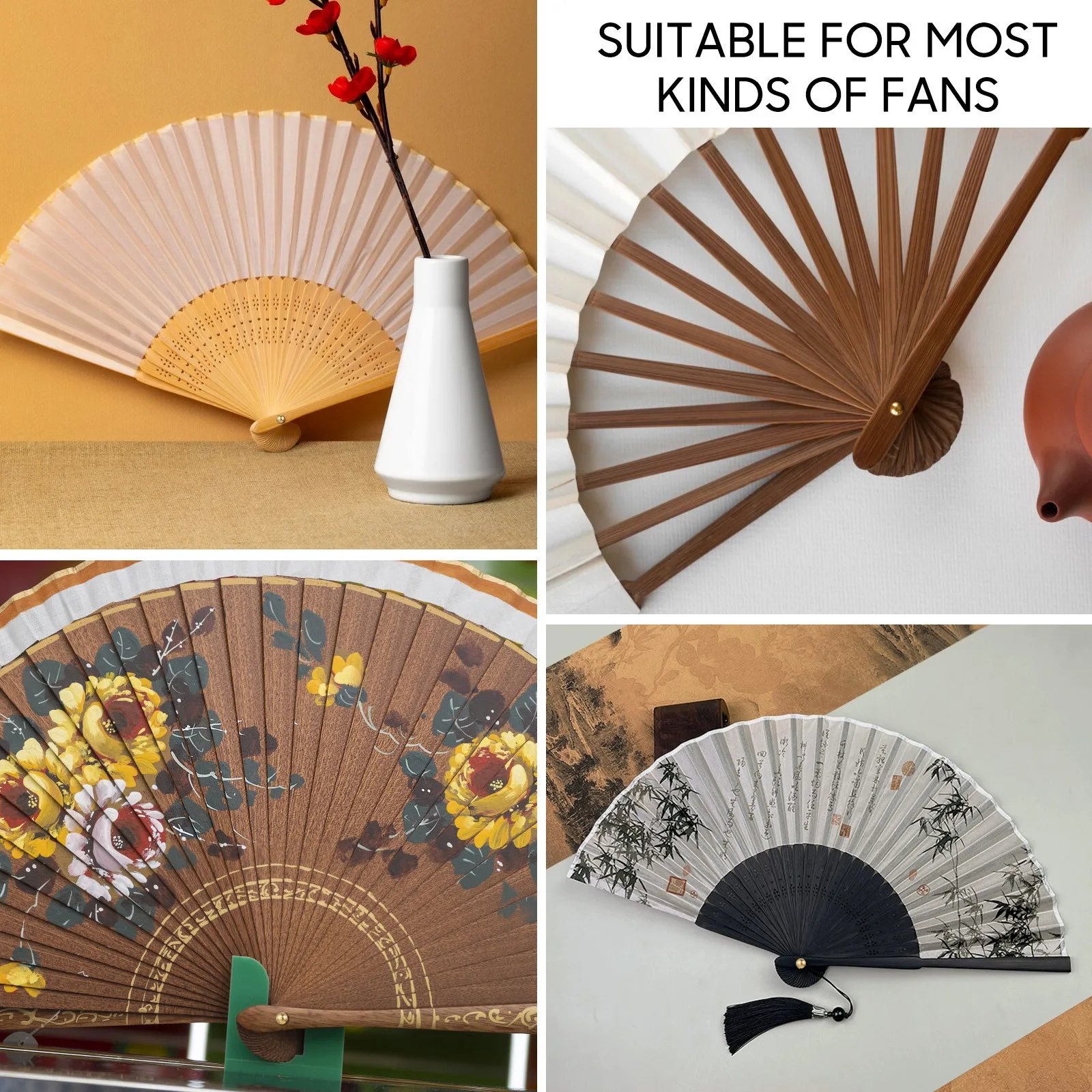 2 set Fan Nails For Wooden Folding Fans Repairing Replacement Shaft Rivets Sturdy Stainless Steel Hand Craft Diy Kit