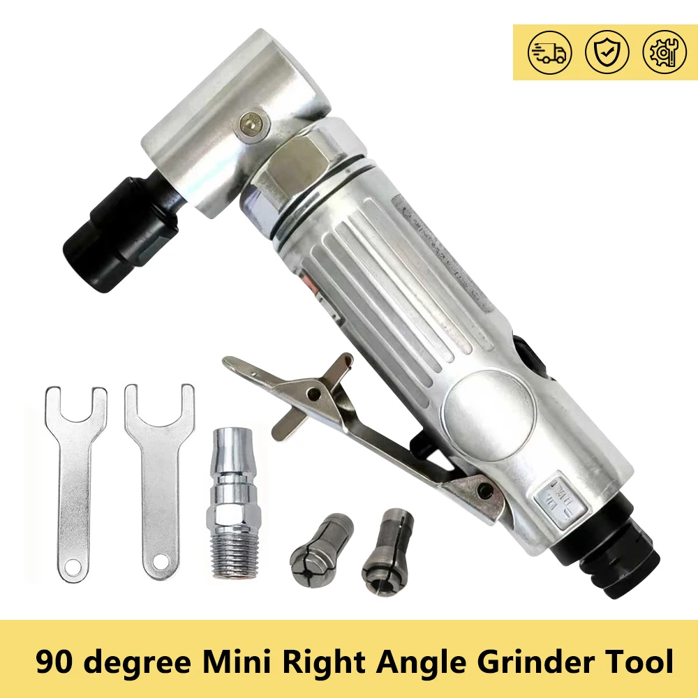 Pneumatic Tool Air Die Grinder Professional 90 Degree Mini Right Angle Grinder Tool for Grinding Polishing Deburring Engraving