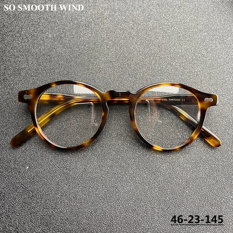 

Designer Handmade Vintage Round Acetate Glasses Frame Men Women Prescription Eyeglasses Frames Myopia Optical Spectacles Eyewear