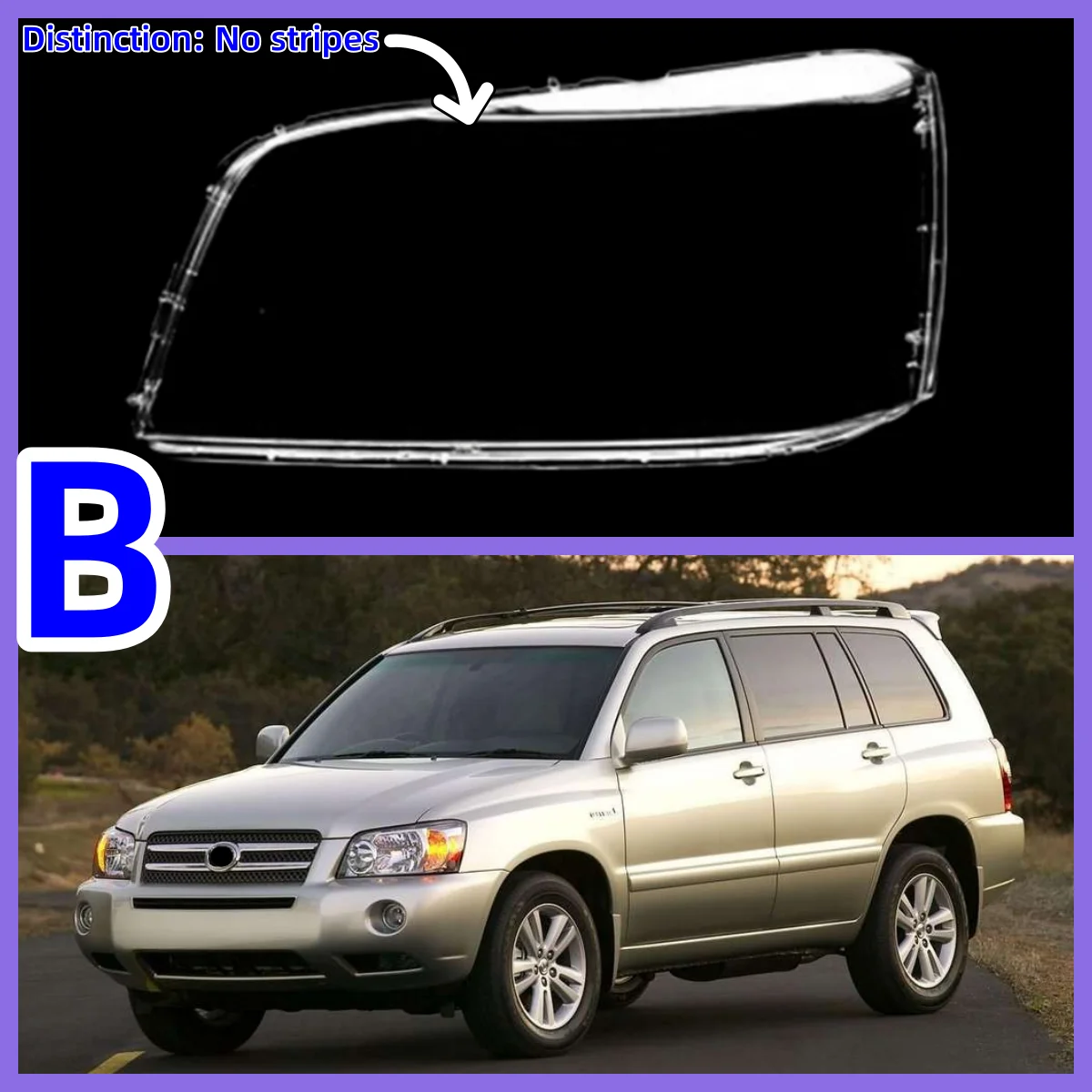 

Для Toyota Highlander 2001 2002 2003 2004 2005 2006, крышка объектива фар автомобиля, абажур переднего света, крышка корпуса
