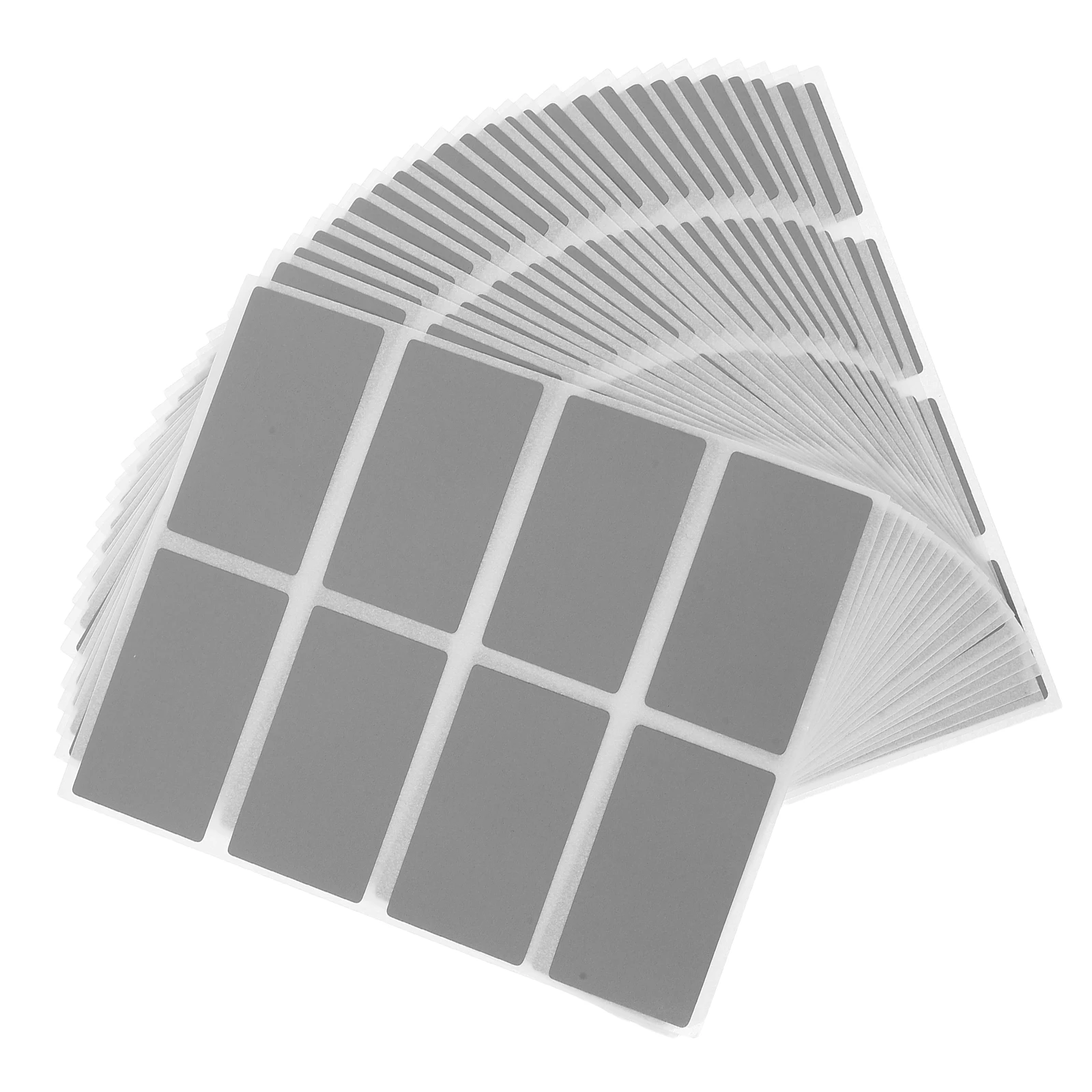 

200pcs Off Stickers 23x42mm Gray DIY Labels Peel Stick Game Cards Craft Diy Scratch Off Stickers Supplies Folder Tags