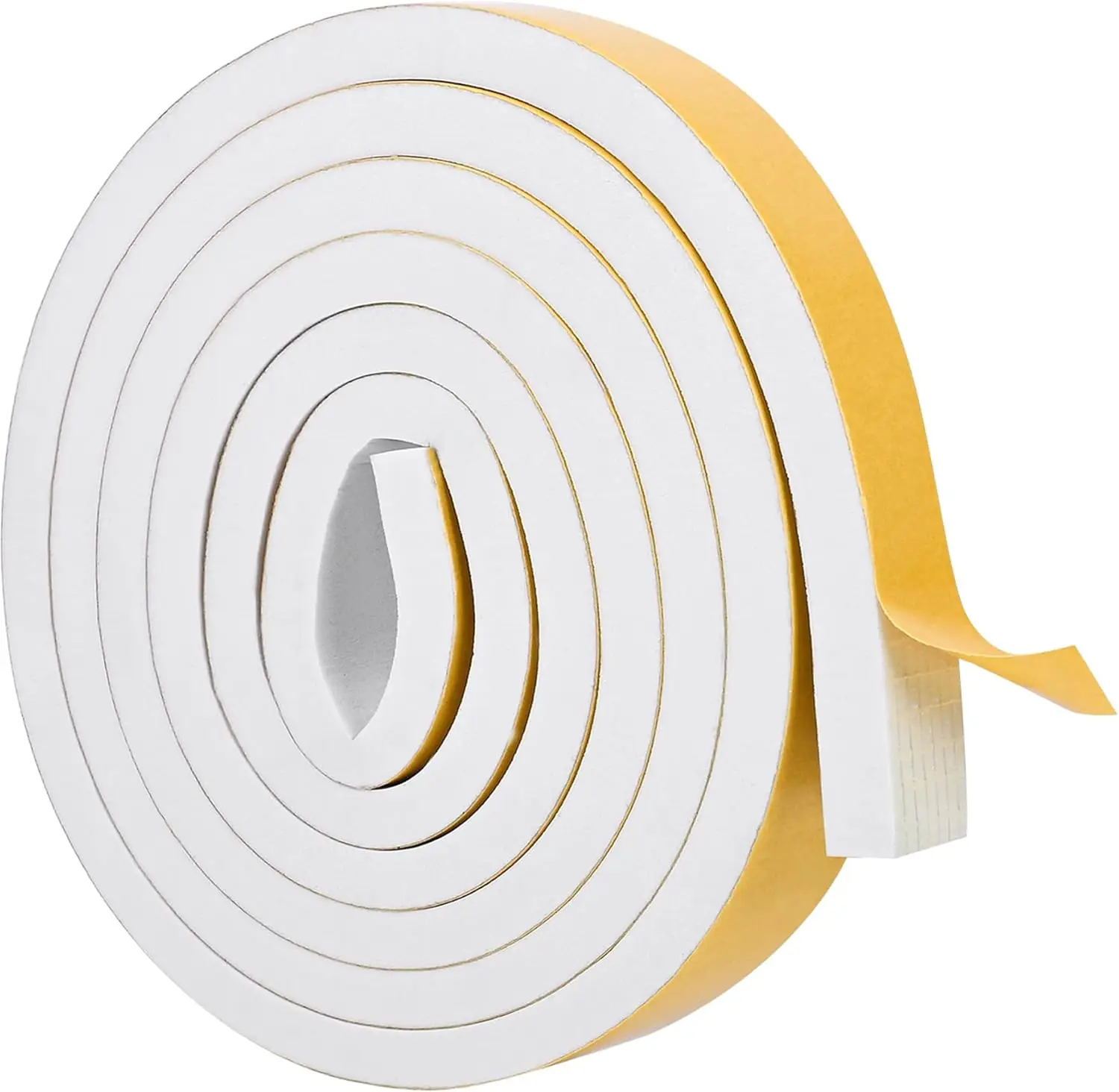 

Self-Adhesive Foam Weather Stripping Tape for Doors & Windows, 1/2"x1/4"x16.5'