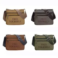 Men Canvas Shoulder Bags Casual Tote Travel Men's Crossbody Bag Luxury Messenger Bags Fashion High Quality Handbag