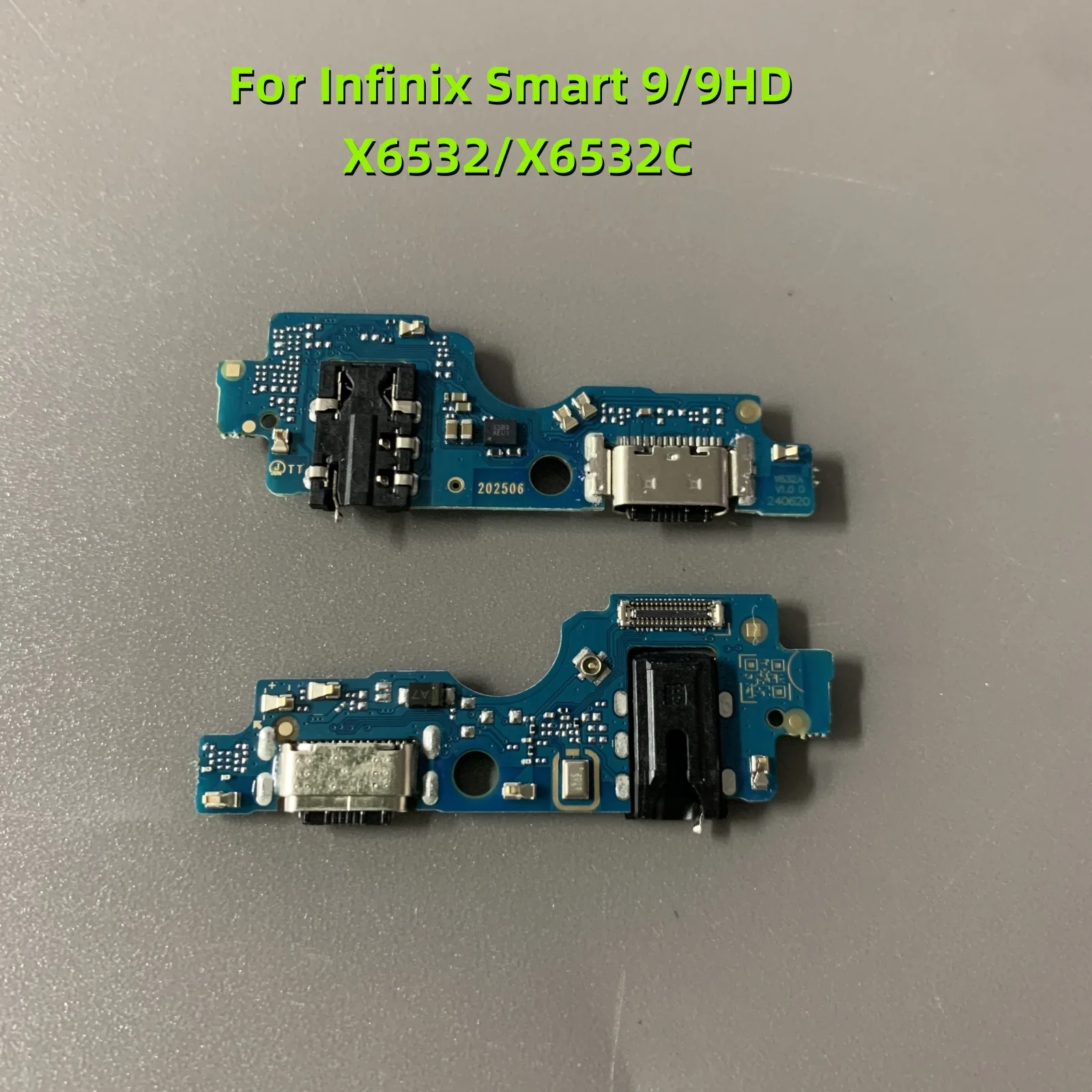 

USB Charging Port Board For Infinix Smart 9 X6532 Charger Dock Connector Flex Cable With IC, Smart 9HD X6532C Usb Charging Board