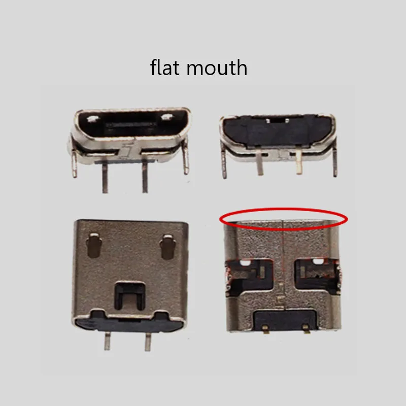 2-5PCS Micro 2Pin USB Charging Data Port For Robot Dog Intelligent Toy Robot Small Fan 2-pin Android Phone Tail Plug Connector