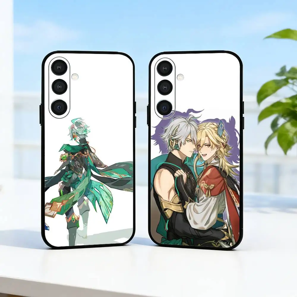 G-Genshin A-Alhaitham  Phone Case For Samsung  A73,72,71,53,52,51,22,91,80, Soft Black Cover